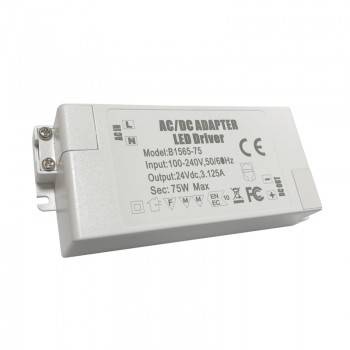 Fuente de alimentación 24V DC 75W 3.1A 100-240V Fuente de alimentación 24V DC 75W 3.1A 100-240V