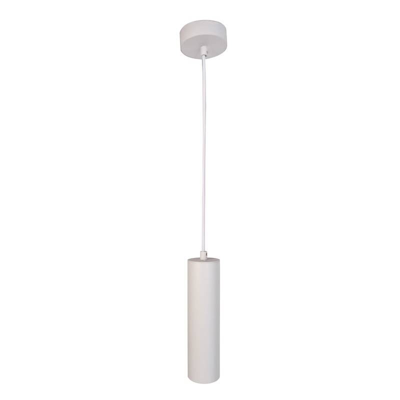 Lámpara colgante tubo blanca