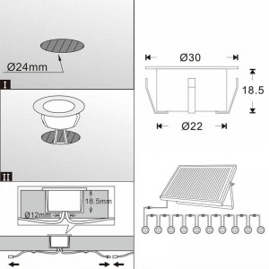 PACK BALIZAS SOLARES LED