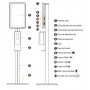 dispensador de gel display estructura dispensador de gel display estructura