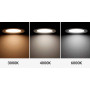 temperaturas de color downlight empotrable