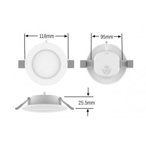 dimensiones LED Downlights