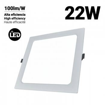 Downlight LED empotrable cuadrado DOB 22W Downlight LED empotrable cuadrado DOB 22W