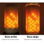 bombilla efecto fuego