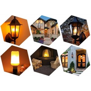 Bombilla LED efecto llama de fuego