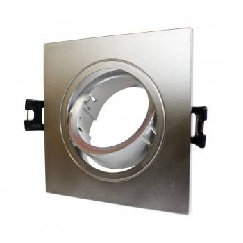 Aros downlight empotrables cuadrados basculantes GU10, MR16 Aros downlight empotrables cuadrados basculantes GU10, MR16