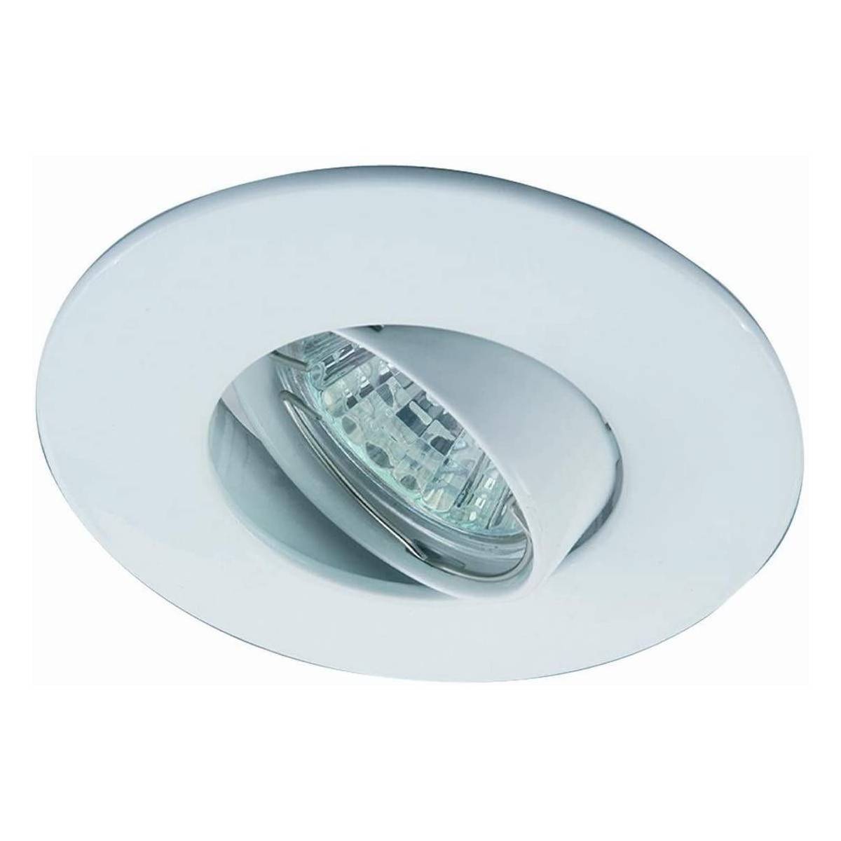 Aro downlight empotrable basculante Ø80/Ø102 blanco para GU10 / GU5.3