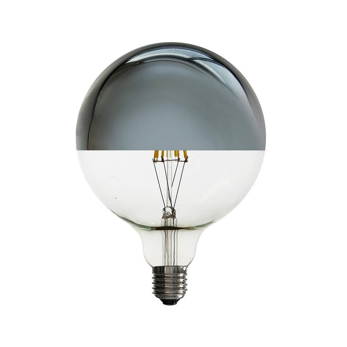 Bombilla LED Globo de filamento E27 G125 6W con espejo