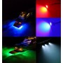 Luz LED RGB empotrable para tapón de drenaje en barcos 27W 12V inox 316L