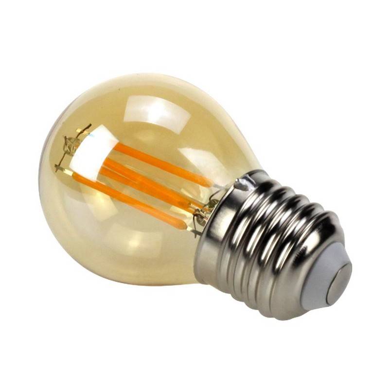 Bombilla Retro Vintage esférica E27 G45 4W de filamento