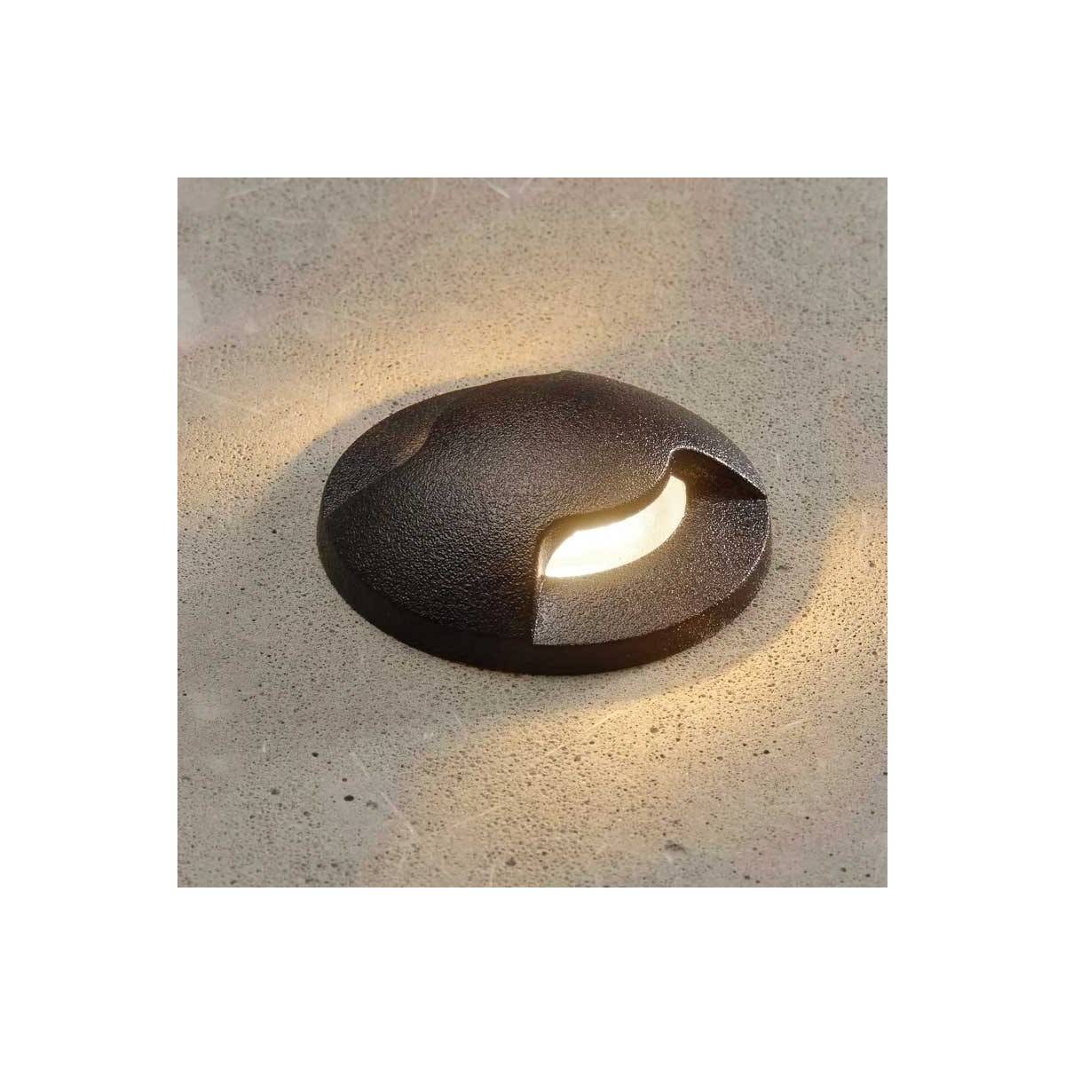 Foco de suelo moderno para exterior negro con LED IP67 - Ceci 2