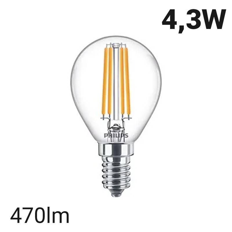 LUNNOM bombilla LED E14 200 lúmenes, regulación intensidad luminosa/forma  de tubo vidrio incoloro, 25 mm - IKEA