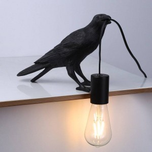 Lámpara pájaro de mesa "Corb" | Bird series