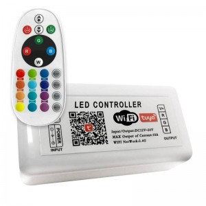 Controlador LED WIFI RBG con Mando SMART+ RGB 12/24V 3 canales