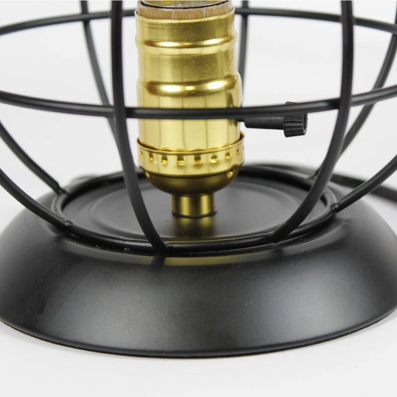 Lámpara de mesa y colgante jaula "Boose" G45 ámbar incluida Lámpara de mesa y colgante jaula "Boose" G45 ámbar incluida