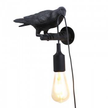 Aplique de pared de resina cuervo "Corb" | Bird series Aplique de pared de resina cuervo "Corb" | Bird series
