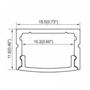 ✔️ Perfil Blanco de Aluminio para Tiras Led - Superficie U - 2 Metros