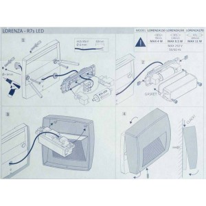 Baliza de superficie FUMAGALLI LORENZA 270 R7S 10.5W CCT