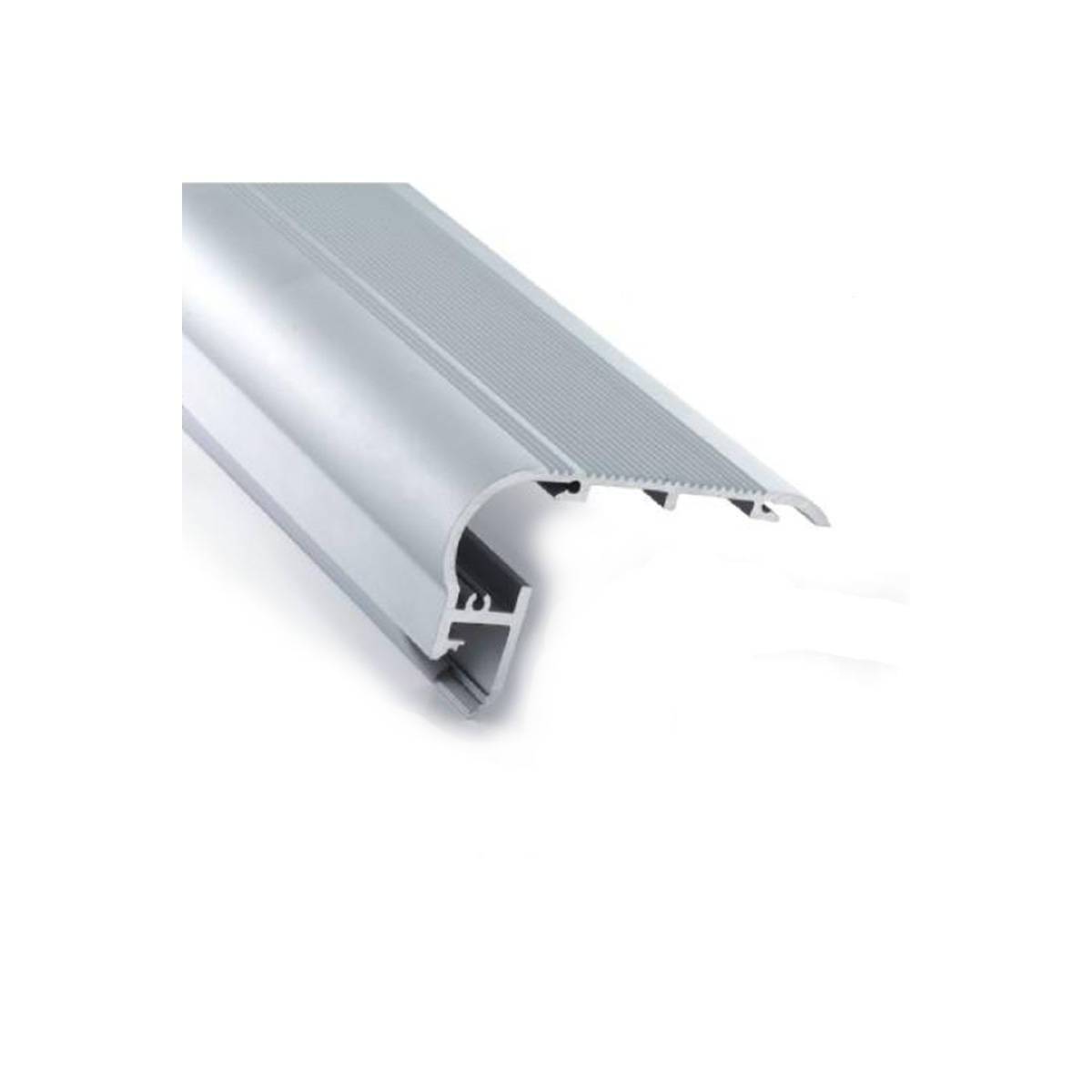 Perfil de Aluminio Empotrable 80x50mm para Paredes y Escalera