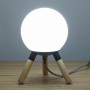 Lámpara de mesa de madera "MOON"