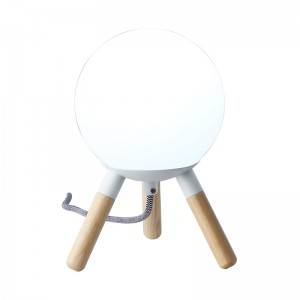 Lámpara de mesa de madera "MOON"