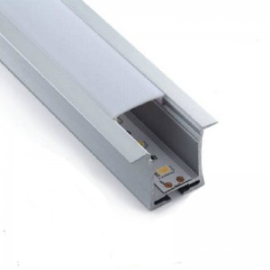 Perfil empotrado tira LED para pared y techo 36x28mm (2mt.)