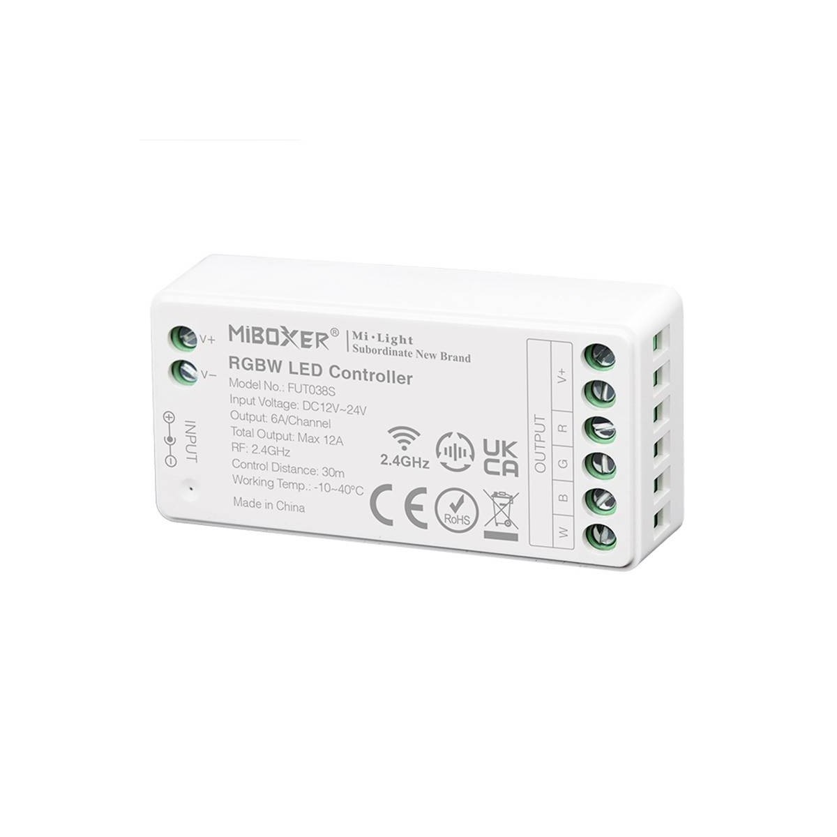 Controlador para Tiras RGBW 12/24V DC - 2.4G - MiBoxer Milight- FUT038S