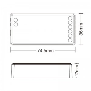 Controlador para Tiras RGBW 24V 2.4G WIFI MILIGHT FUT038S