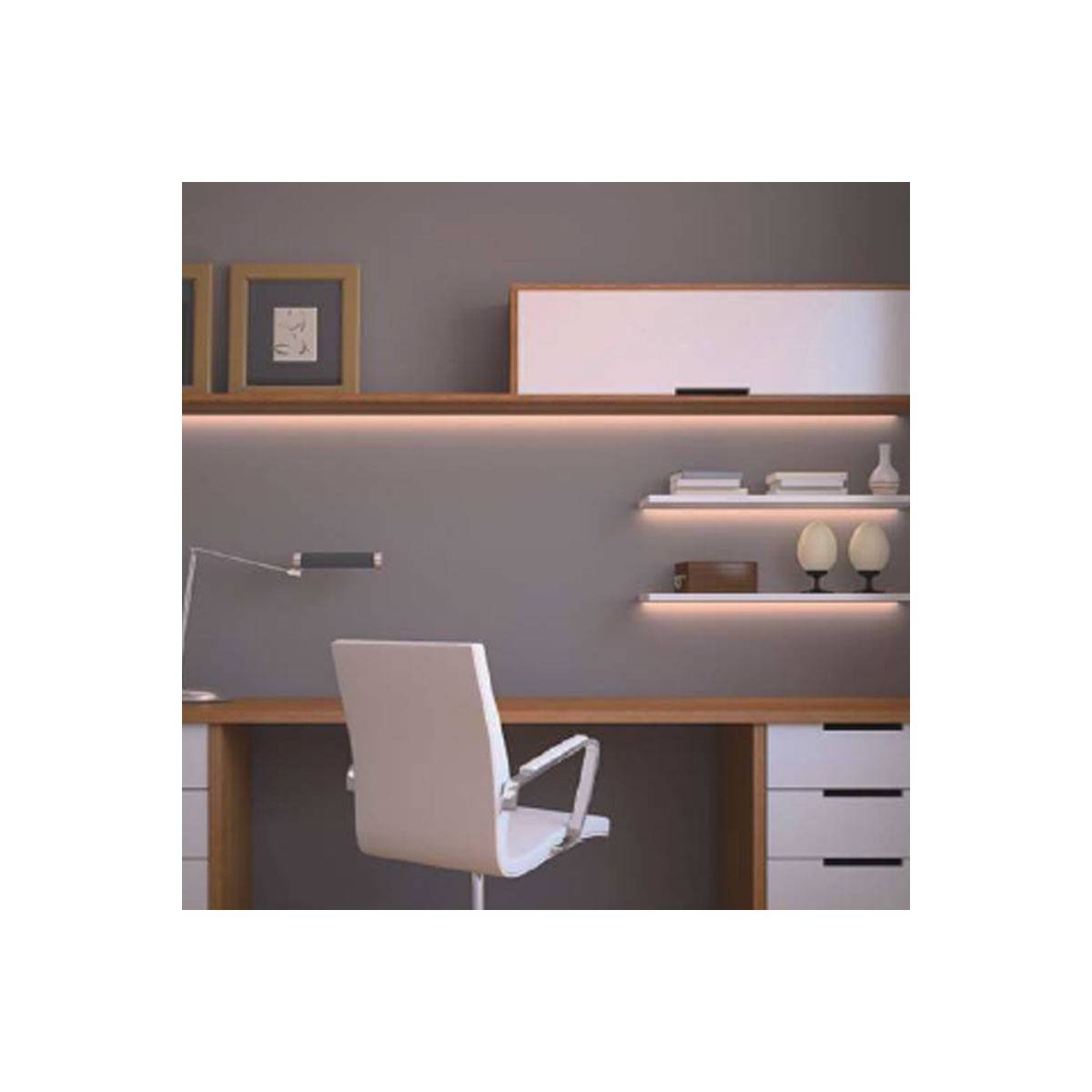 Perfil de aluminio superficie 16x16 para rincón