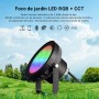 Foco proyector LED 18W RGB+CCT control por RF/WiFi - IP66