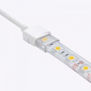 CABLE UNION ENTRE TIRAS LED 230V. CON DOS CONECTORES EN LOS EXTREMOS (Pack  2nd.)