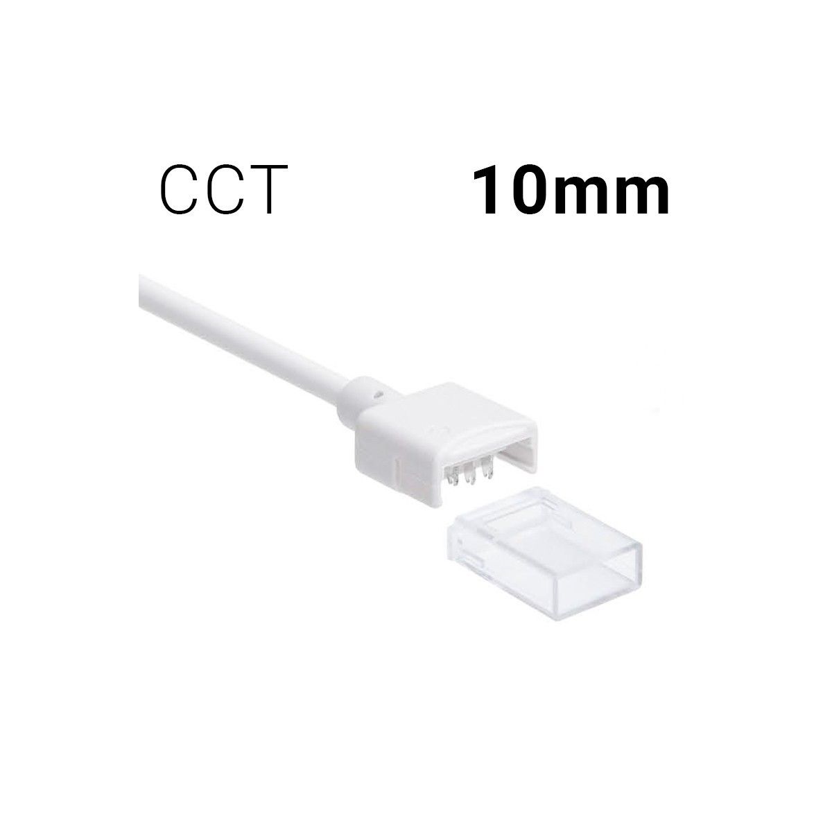 Conector Tira LED Monocolor 2 Extremos 10mm