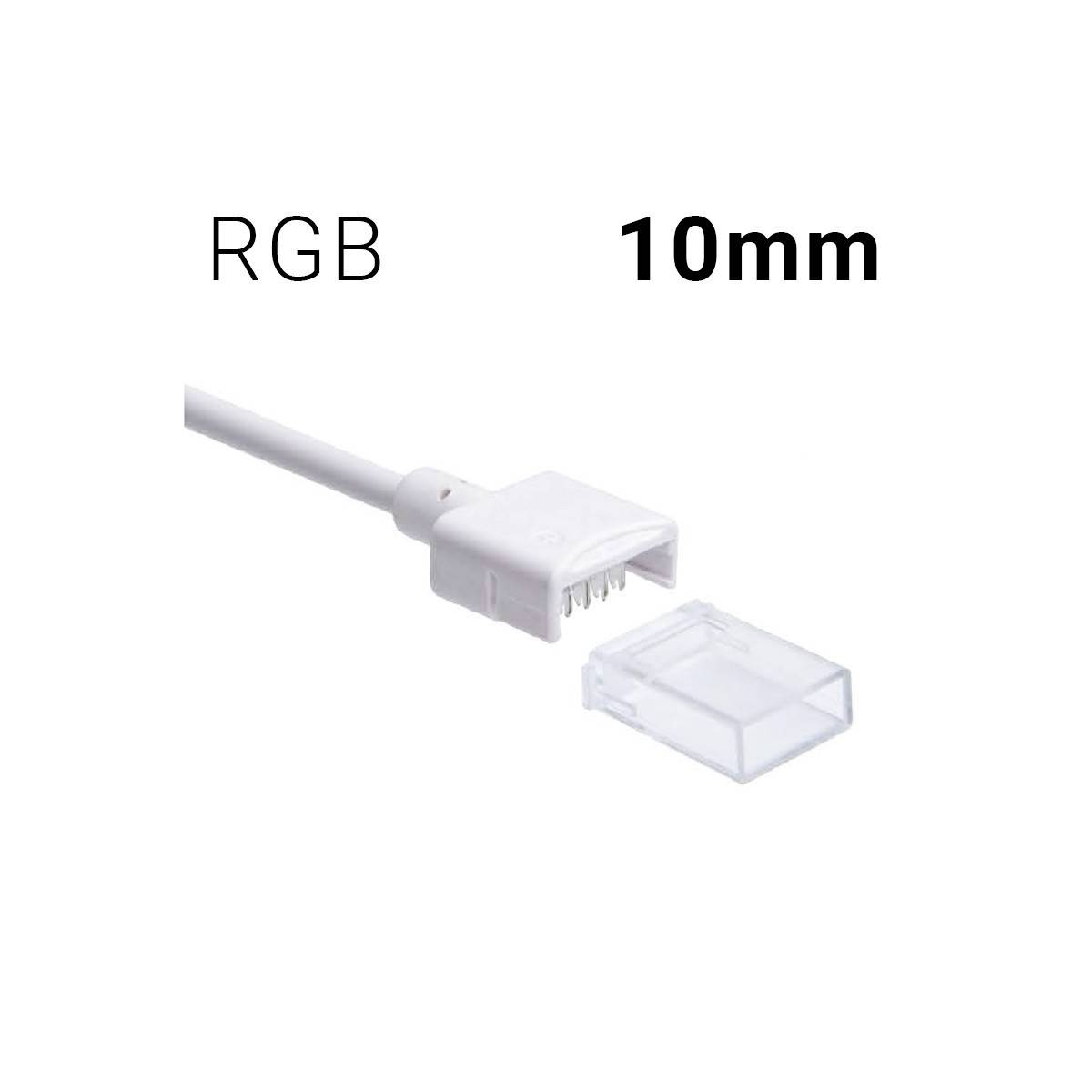 Conector inicio tira a cable RGB PCB 10mm IP68