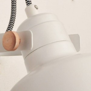 Aplique de pared interior "KUKKA" con interruptor y enchufe