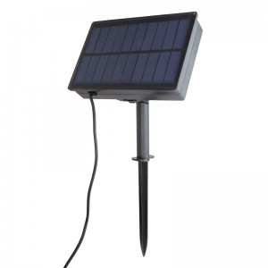 Guirnalda LED Solar Exterior 8m con 10 bombillas integradas