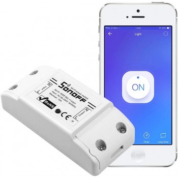 INTERRUPTOR INTELIGENTE WIFI SONOFF BASIC COMPATIBLE CON GOOGLE HOME / ALEXA INTERRUPTOR INTELIGENTE WIFI SONOFF BASIC COMPATIBLE CON GOOGLE HOME / ALEXA