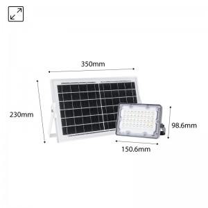 importar sobresalir Contable Proyector LED solar + panel solar 20W