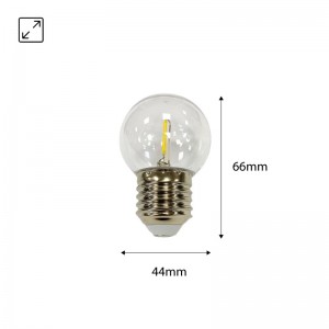 Bombilla LED decorativa de filamento 1W E27