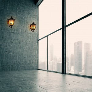 Farol de Pared Finisterre con Vidrio Glaseado