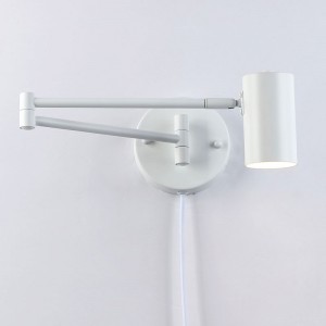 Aplique de Pared Articulado "LISA" Blanco - 40W - IP20, Casquillo G45