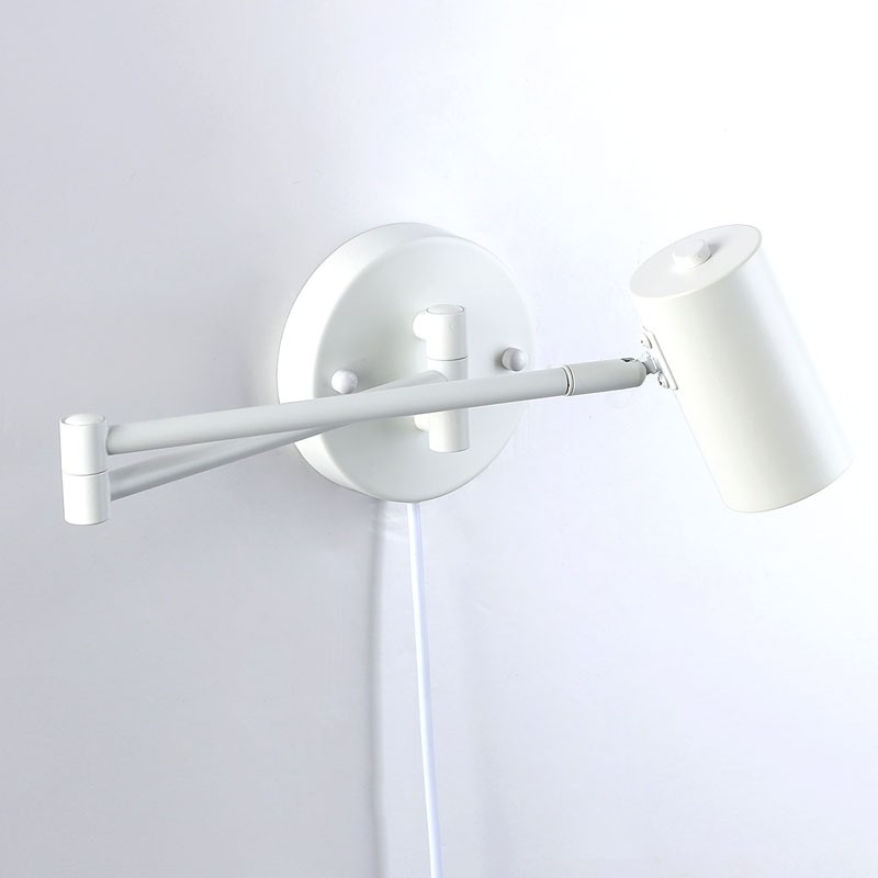 Aplique de Pared Articulado "LISA" Blanco - 40W - IP20, Casquillo G45 Aplique de Pared Articulado "LISA" Blanco - 40W - IP20, Casquillo G45