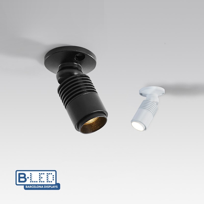 MINI FOCO con ángulo lumínico ajustable y articulado de 3W 2700K MINI FOCO con ángulo lumínico ajustable y articulado de 3W 2700K