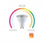 Bombilla inteligente LED WIFI GU10 - RGBW + CCT - 5W