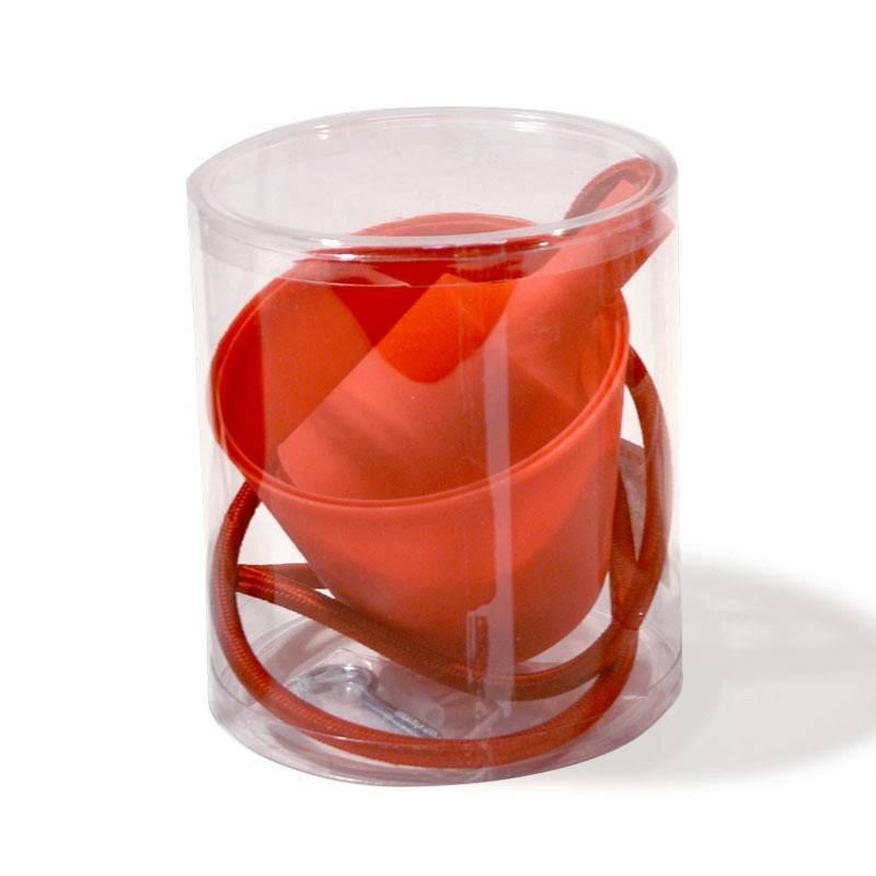 Portalámparas de silicona E27, colgante de cordón tejido en color negro Portalámparas de silicona E27, colgante de cordón tejido en color negro