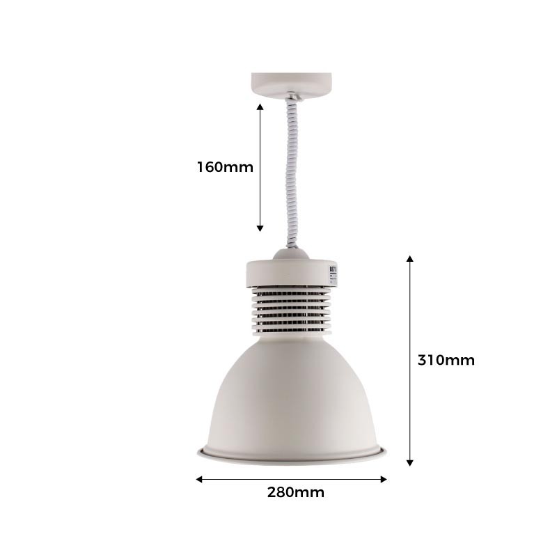 Lámpara Lineal Barra Led Colgante 36w Luz Neutra 4000k Blanco y