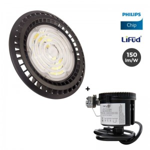 Kit Campana LED industrial tipo UFO + Sensor de Movimiento microondas 1-10V IP65 Merrytek