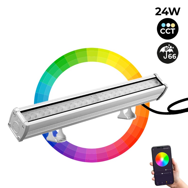 Bañador LED de pared RGB+CCT 24W RF/WiFi | Mi Light