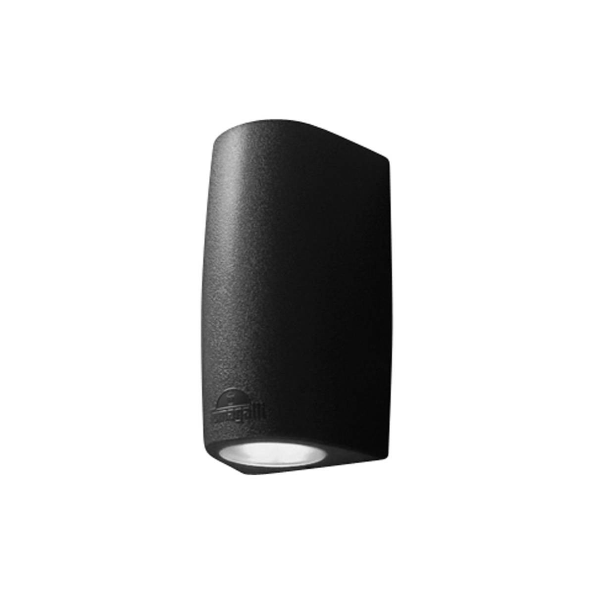 Aplique interior/exterior Fumagalli MARTA 90 Negro, 1 portalámparas GU10
