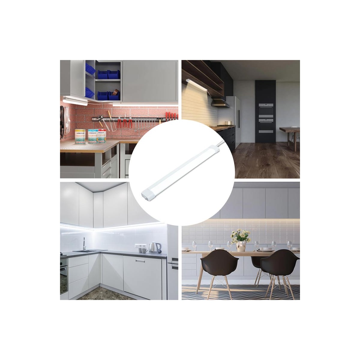 Regleta LED bajo mueble cocina 8W 50cm