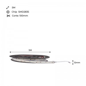 3M Tiras LED COB Directa 220V Sin Transformador IP67 Impermeable Strip  Light con Interruptor Blanco Calido